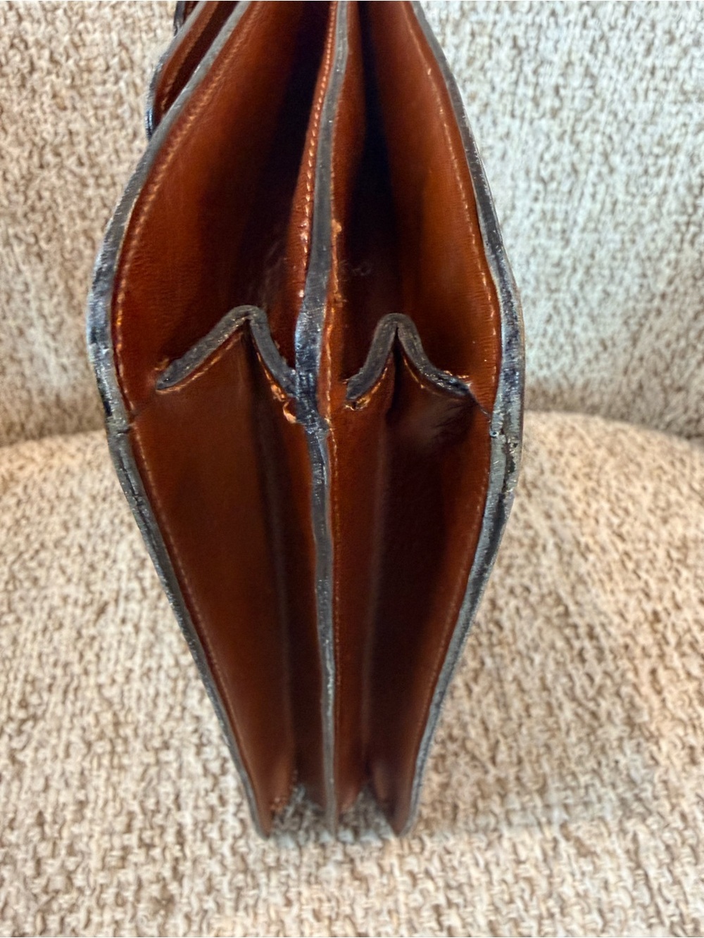 Celine Vintage D-Ring Box Top Handle Bag Cognac - Picture 12 of 16